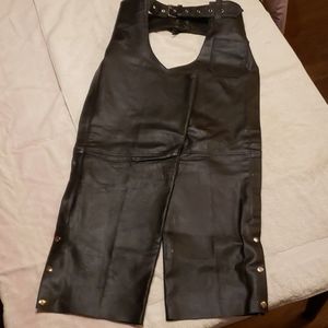 Black Leather Chaps